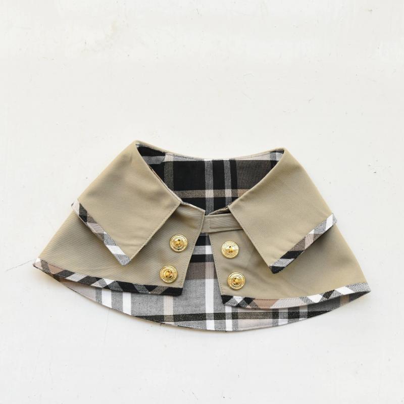 ZAZAZOO Pet Trench Coat - Tartan (Dog/ Cat) - Premium Pet Trench Coat - Just £33! Shop now at Mudless Pet Supplies Limited